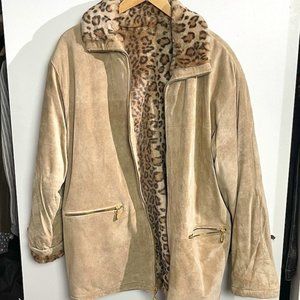 Winlit New York Vintage  Leather Reversible coat